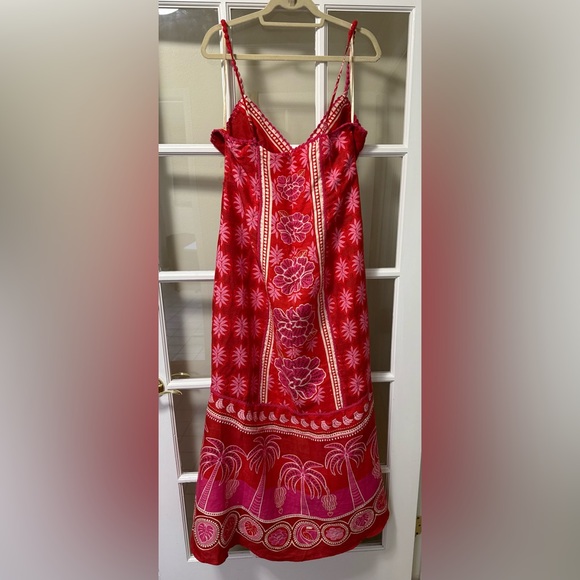 FARM Rio Red Ruffled Tiered Sundress - Picture 7 of 7